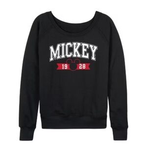 Mickey Mouse - 1928 Collegiate Ribbon French Terry Sweatshirt Size 1X NWOT